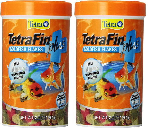 Tetrafin Plus Goldfish Flakes 7.06 Ounces Balanced Diet With Algae To Promote Health