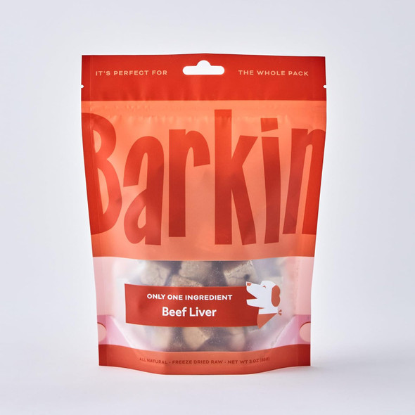 Barkin ze-Dried Raw Single Ingredient Dog Treats, 100% Beef Liver, All-Natural, Everyday Dog Treats, Made in The USA, 3oz. Barkin ze-Dried Raw Single Ingredient Dog Treats, 100% Beef Liver, All-Natural, Everyday Dog Treats, Made in The USA, 3oz.