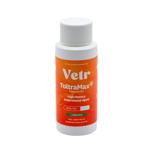 Toltramax Toltrazuril 2.5% For Horses Dogs Cats 60Ml/2 Ounce For Non-Food Chain Animals Alfalfa