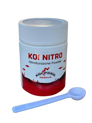 Uniqus Koi Nitro (5 Grams) Nitrofurazone Powder Effective Fish Treatment For Bacterial Infections In Koi And Ornamental Fish