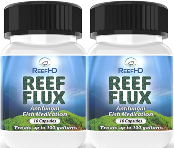 Uniqus Reefhd Reeflux Fiuconazole 200Mg Fungai Fish Lnfections Lchthyophonus Saproiegnia Klll Bryopsis Green Hair Aigae Aquarium Reef Flux Aigae Buster (Two Packs)