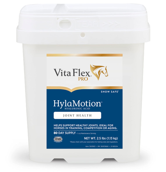 Vita Flex Pro Hylamotion Hyaluronic Acid Horse Joint Supplement Ideal For Aging Training Or Competition Horses 2.5 Pounds