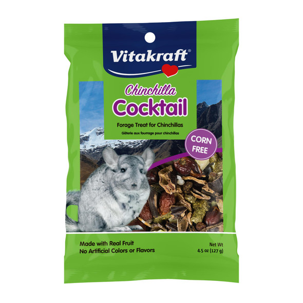 Vitakraft Cocktail Mixed Fruit Chinchilla Treat 4.5 Oz
