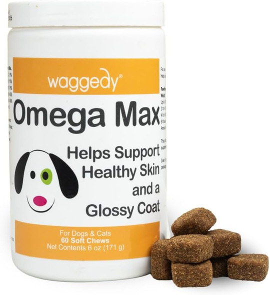 Waggedy Daily Essentials Puppy Full-Spectrum Functional Treats Small Or Large Breed Puppy Supplements Dog Supplements & Vitamins Dog Essentials For Puppies (60 Chews)