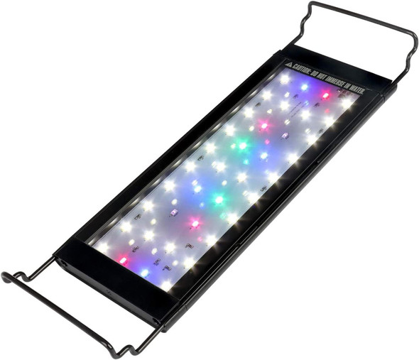 Waterrebirth Led Aquarium Light Full Spectrum Fish Tank Led Light With Aluminum Alloy Shell Extendable Brackets (48-54 In)