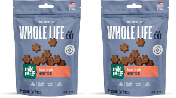 Whole Life Pet Products Whole Life Cat Living Treats For Cats Human Grade Probiotics For Gut Health & Sensitive Stomachs Natural Digestive Support Healthy Snacks - Chicken & Yogurt 1.5 Oz (Pack Of 1)
