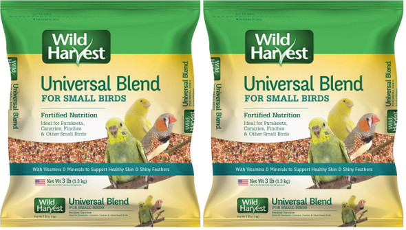 Wild Harvest Universal Blend For Small Birds 3 Pounds Foritified Nutrition