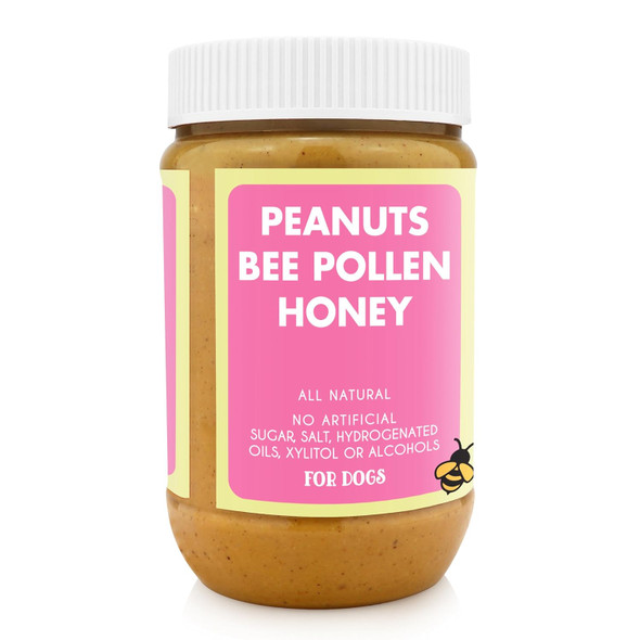 Bark Bistro Company, Beehive Buzz Buddy Budder, 100% Natural Dog Peanut Butter, Healthy Peanut Butter, Stuff in Toy, Dog Enrichment, Dog Pill Pocket - Made in USA (17oz Jars) Bark Bistro Company, Beehive Buzz Buddy Budder, 100% Natural Dog Peanut Butter, Healthy Peanut Butter, Stuff in Toy, Dog Enrichment, Dog Pill Pocket - Made in USA (17oz Jars)