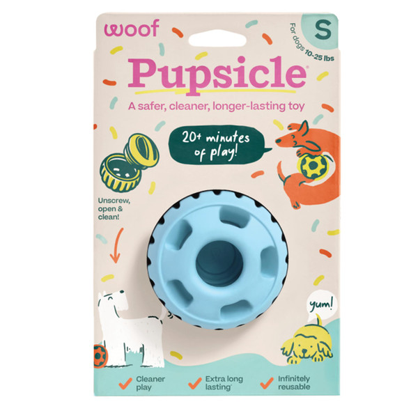 Woof Party Pupsicle - Long-Lasting Interactive Dog Toys For Boredom - Low-Mess Design - Birthday S For Dogs - Large Dog Toys - Party Pink