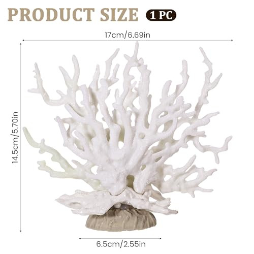 Xyembu Fish Tank Fake Coral Artificial Aquarium Coral Ornament Aquarium Decor Plastic Plant Small Multi-Purpose Simulation Water Grass Faux Aquariums Ornament
