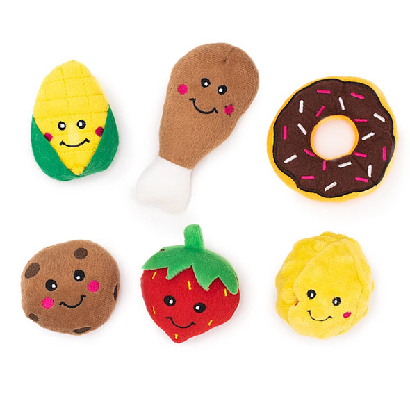 Zippypaws Burrow Replacement Miniz - Interactive Dog & Puppy Toys For Boredom Stimulating Pet Products To Keep Them Busy Plush Refills For Hide & Seek Puzzle Squeaky Toy For Enrichment - Cookies