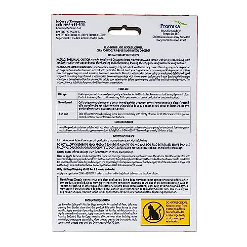 Zoguard Plus Flea And Tick Prevention For Large Dogs Flea & Tick Prevention For Dogs 45-88Lbs (3 Doses)