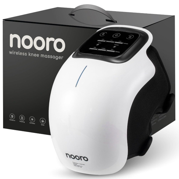 nooro Portable Knee Massager with Heat Red Light and  Massage Therapy Relax Tight Muscles and Helps Minor Joint Stiffness and Discomfort Hands Free Design