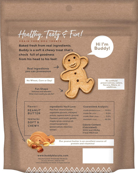 Buddy Biscuit Softies 5 oz Pouch, Soft & Chewy, Natural Roasted Chicken Flavor Dog Treats, Oven Baked in the USA Buddy Biscuit Softies 5 oz Pouch, Soft & Chewy, Natural Roasted Chicken Flavor Dog Treats, Oven Baked in the USA