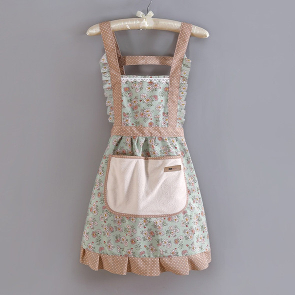 WinDerMo Cute Print Apron with Pockets Baking Kitchen Aprons for Cooking Adjustable Straps Painting Cleaning Aprons -