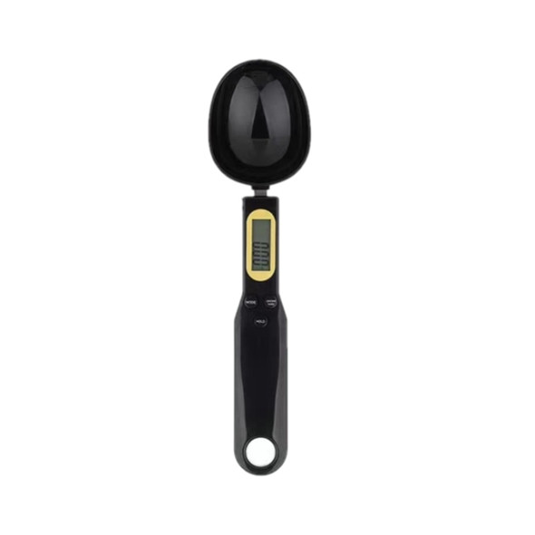 UNbit Weighing Spoon Scale Home Kitchen Tool Electronic Measuring Coffee Food Flour Powder Baking LCD Digital Measurement adjustable - black