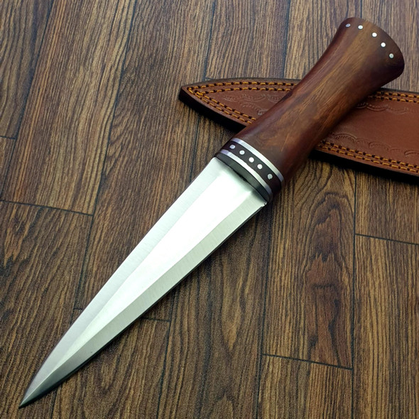 KZ-15 Handmade D2 Dagger knife Hunting knife fixed blade Knife with sheath 13.0 Inches