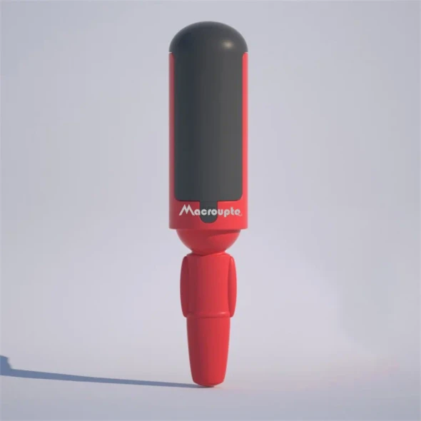 macroupta Pet Hair Remover Clothes Electrostatic Multi-purpose Brush Cat Dog Hair Sticker Roller Sticker Self-cleaning Lint Hair Remover - RED