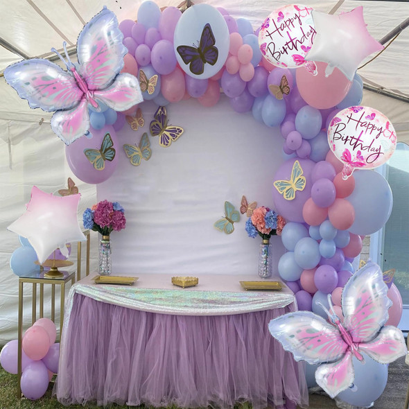 Butterfly Birthday Party Decorations Butterfly Foil Balloons for Wedding Birthday Party Decoration Supplies