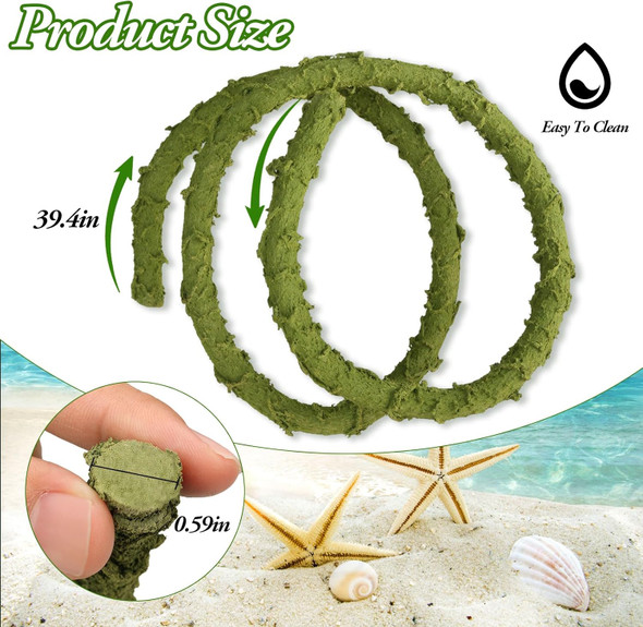 2Pcs Hermit Crab Climbing Toys Set, 39.4 in Bendable Hermit Crab Supplies, Reptile Tanks Vine Toy, Climbing Vine Aquarium Decor,Terrarium Habitat Accessories for Gecko Frogs Snake