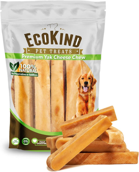 EcoKind Himalayan Yak Cheese Dog Chew All Natural Premium Dog Treats, Healthy & Safe for Dogs, Long Lasting, Treats for Dogs, Easily Digestible, for All Breeds & Sizes (Large, 4-Pack) EcoKind Himalayan Yak Cheese Dog Chew All Natural Premium Dog Treats, Healthy & Safe for Dogs, Long Lasting, Treats for Dogs, Easily Digestible, for All Breeds & Sizes (Large, 4-Pack)