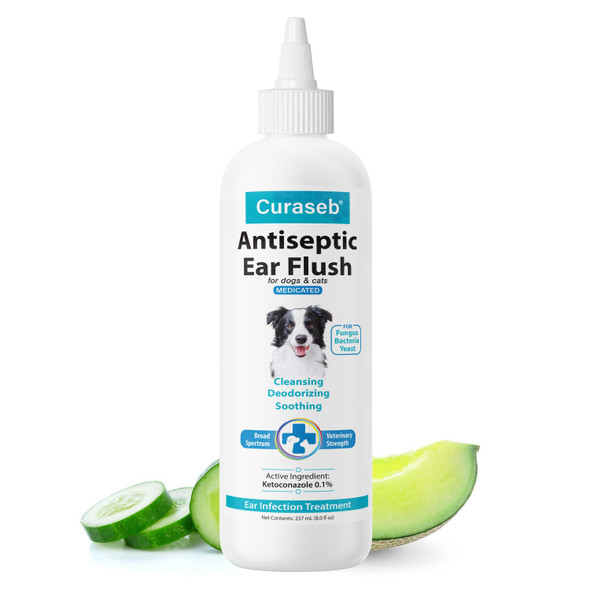 Bexley Labs Curaseb Dog Ear Infection Treatment Solution 8Oz