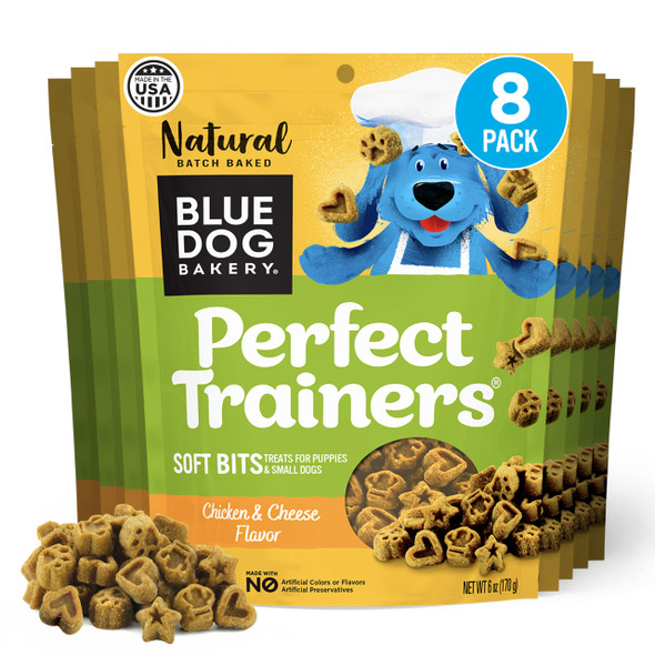 Blue Dog Bakery Natural Dog Treats Perfect Trainers Low Calorie Dog Training Treats Chicken 6Oz 8 Count
