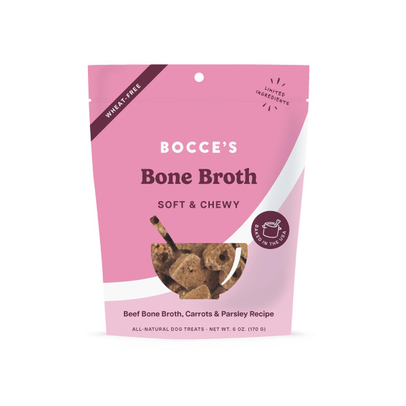 Bocce's Bakery Bone Broth Wellness Treats For Dogs WheatFree Everyday Dog Treats Made 6 Oz