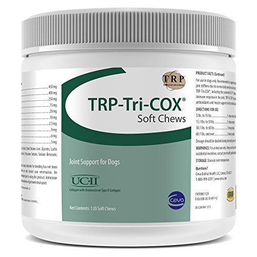 Ceva Animal Health TrpTriCox Soft Chews Joint Support For Dogs 120 Count