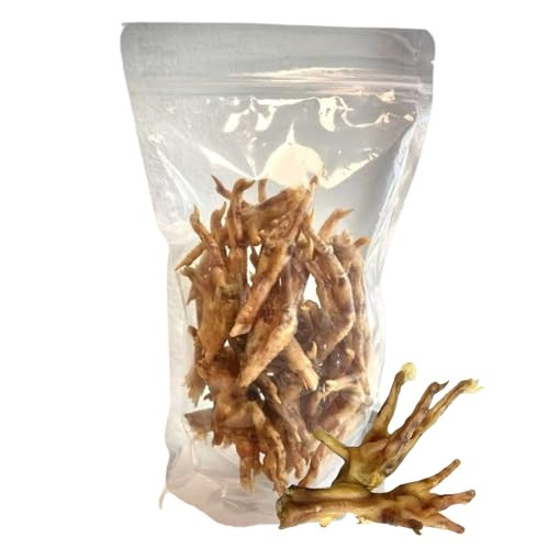 Cal Premium Natural Chicken Feet For Dogs (20 Pack) 100% Usa Sourced And 20 Pack