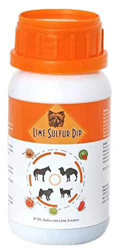 Classic's Lime Sulfur Dip Extra Strength Formula Safe Solution For Dog Cat Puppy Kitten Horse 8 Oz