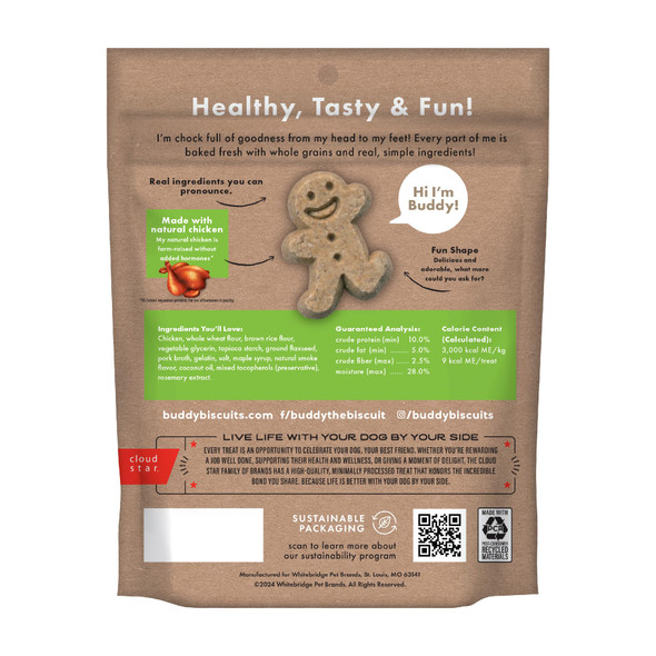 Buddy Biscuits Softies . Bag Soft & Chewy Natural Roasted Chicken Flavor Dog 6 Oz