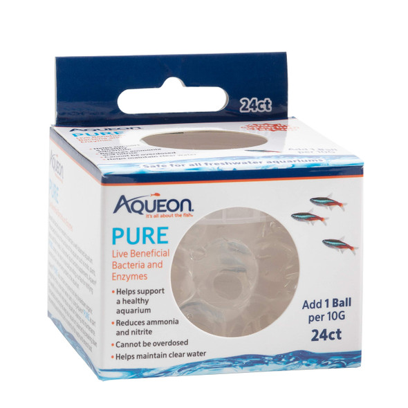 Aqueon Pure Bacteria Supplement 24 Pack 10 Gallon 24 Pack
