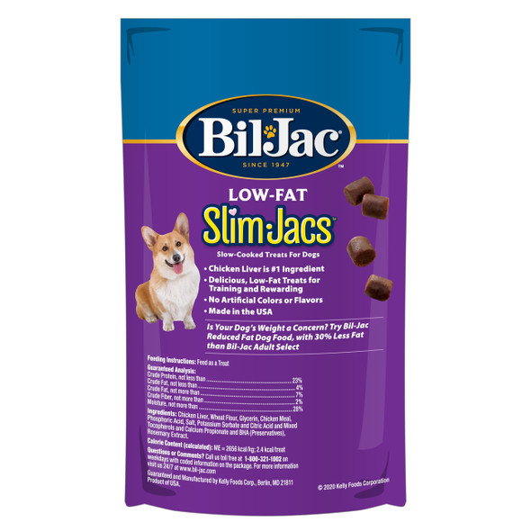 BilJac BilJac Slim Jacs LowFat Dog Treats For Weight Management 4 Oz