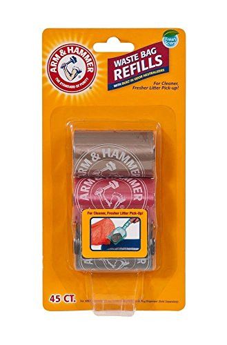 Arm & Hammer 2In1 Litter Scoop And Waste Bags Refills Odor Control With Activated 3 Count