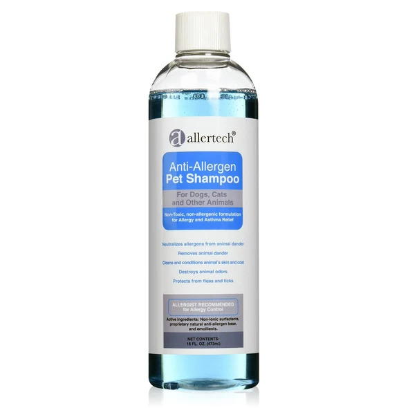 Allertech AntiAllergen Pet Shampoo Bottle 16Oz