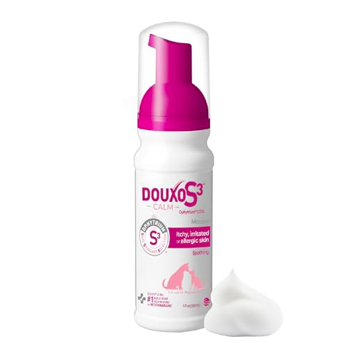 Douxo S3 Calm Itch Soothing Mousse For Dogs & Cats 5 Fl Oz