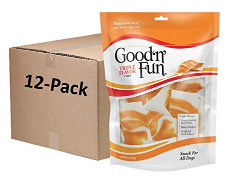Good 'n' Fun Good'n'fun Triple Flavor Rawhide Chips With Real Chicken