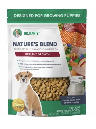 Dr. Marty Nature's Blend Healthy Growth Freeze Dried Dog Food 16 Oz