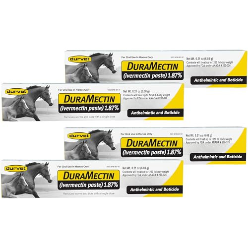 Durvet Duramectin (Ivermectin 1.87%) 6.08Gm 4 Count