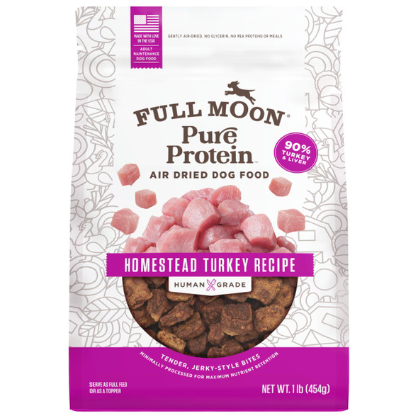 Full Moon Pure Protein Air Dried Dog Food 1Lb