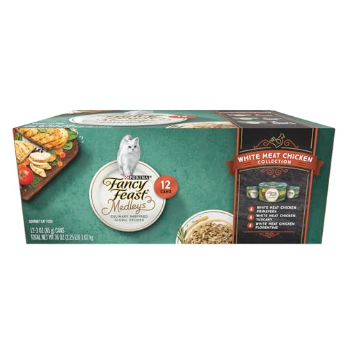 Fancy Feast Purina Fancy Feast Wet Cat Food Variety Pack Medleys White Meat 3 Oz Variety Pack