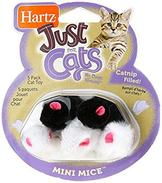 Hartz Just For Cats Mini Mice Cat Toy (5 Pack 5 Pack