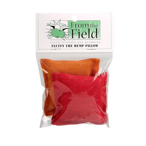 From The Field 2Pack Fluffy Hemp Catnip Pillow Toys 2Pack