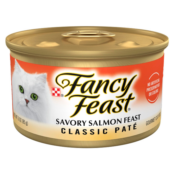 Fancy Feast Purina Fancy Feast Salmon Feast Classic Grain Wet Cat Food 3 Oz Pack Of 24