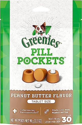 Greenies 4 Pack Of Peanut Butter Flavor Pill Pockets For Dogs Approximately 4 Pack
