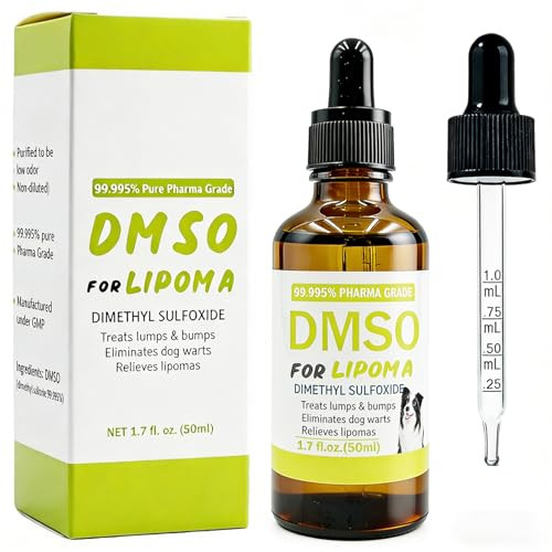 Jdicklary Topical 99.995% Dmso For Dogs Lipoma Lipoma Treatment For Dogs Reduce 1.7 Oz