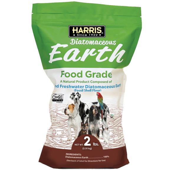 Harris Food Grade Diatomaceous Earth For Pets For Cats Dogs Horses And 2 Lb