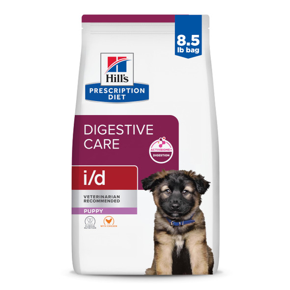 Hill's Prescription Diet I/D Digestive Care Puppy Dry Dog Food Chicken . Bag 8.5 Lb