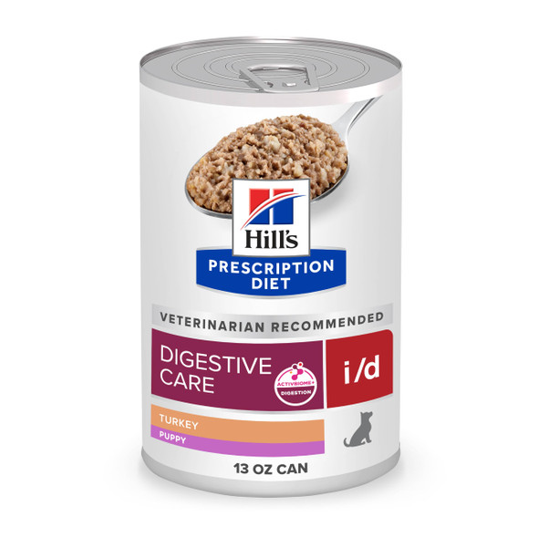 Hill's Prescription Diet I/D Digestive Care Puppy Wet Dog Food Turkey . Cans 12Pack 13 Oz 12Pack